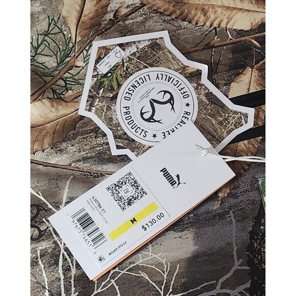 Puma x Real Tree Deep Forest Quarter Zip Pullover Jacket - Picture 9 of 12